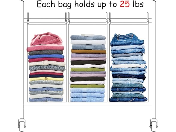 STORAGEIDEAS Laundry Sorter 4 Section