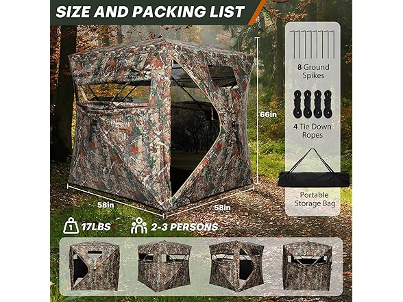 TLC Sport Hunting Blind | 2-3 Person