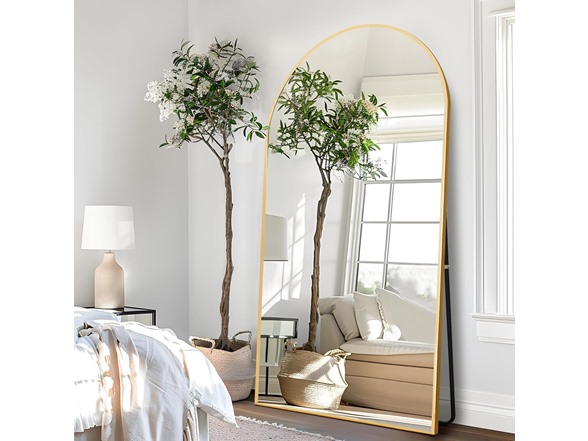 HIGREENA 75"x35" Arched Full Length Mirror
