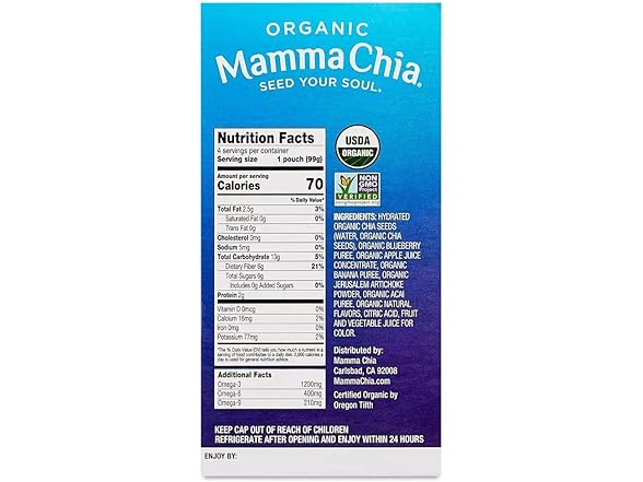 Mamma Chia Squeeze 3.5oz (4pk)