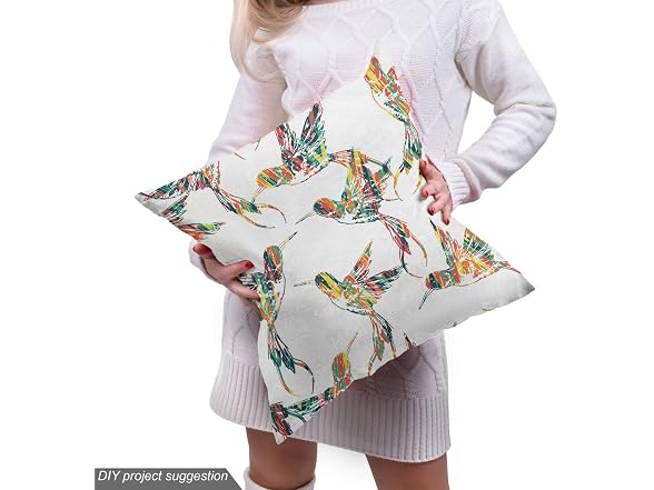 Lunarable Hummingbirds Fabric by The Yard
