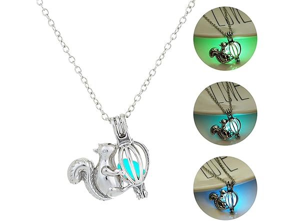 FUTIMELY Squirrel Luminous Necklace