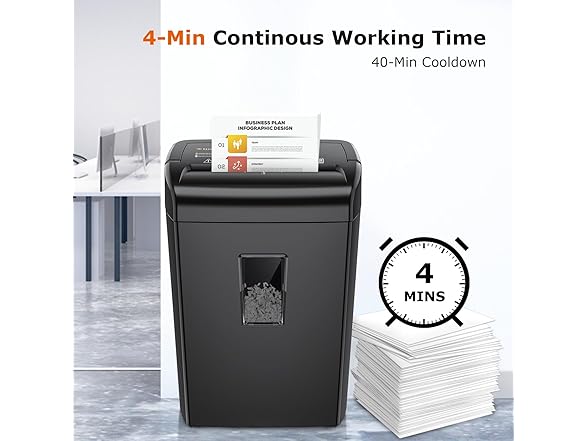 Bonsaii 10-Sheet Cross Cut Paper Shredder