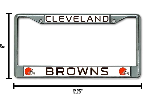 Cleveland Browns Chrome License Plate Frame