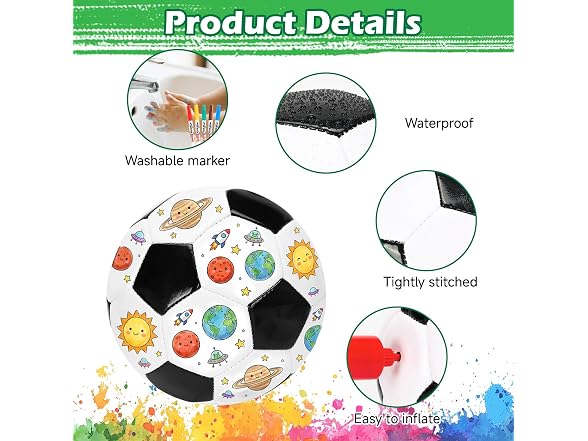 Defresit 2 Pack DIY Soccer Ball Kit