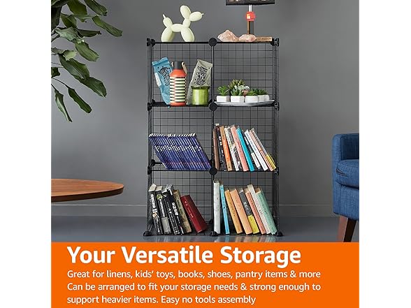 Amazon Basics Cube Wire Grid Stackable Storage