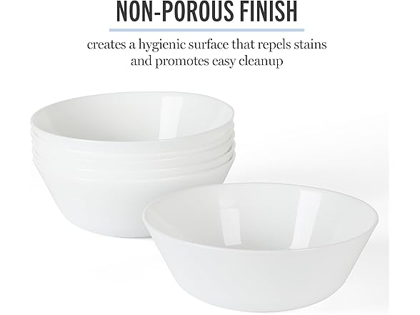 Martha Stewart Opalton 6-Piece  Soup and Cereal Bowls 