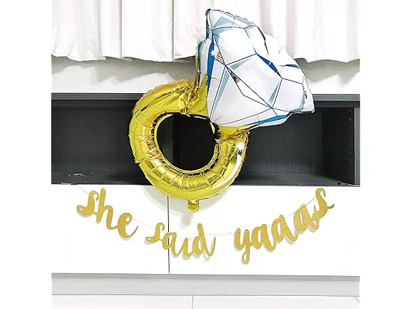 Dadam She Said Yes Banner Diamond Ring