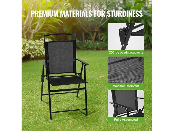 Backyard Expressions 3-Piece Folding Bistro Set