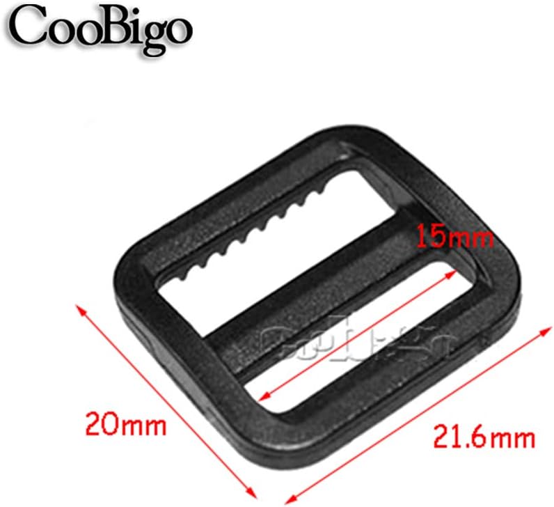 50 PC Plastic Adjust Buckles For Straps - Gallery 6