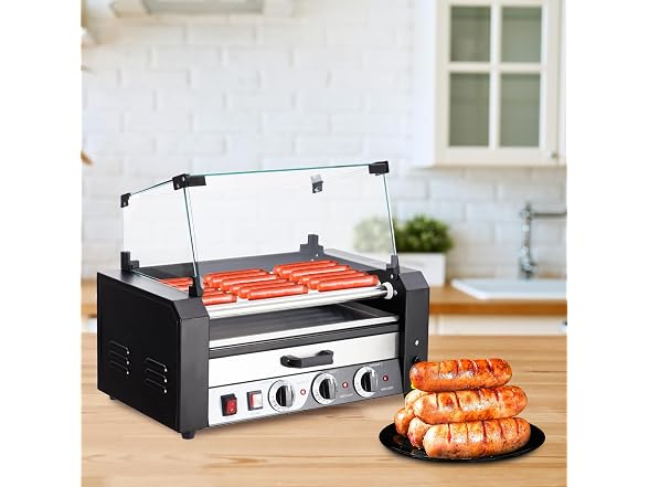 Commercial 7-Roller Hot Dog Machine 