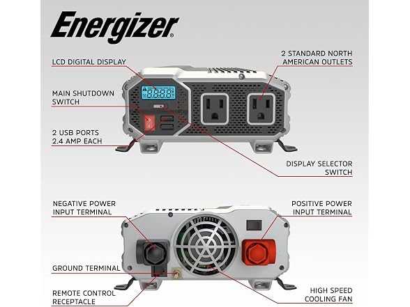 Energizer 1100 Watts Power Inverter Modi