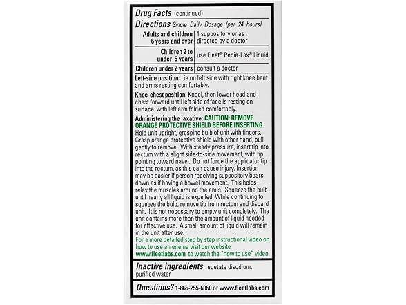 Fleet Glycerin Suppositories 4ct