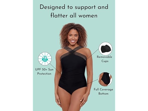 Aqua Green Women Full Coverage Novelty Swimsuit