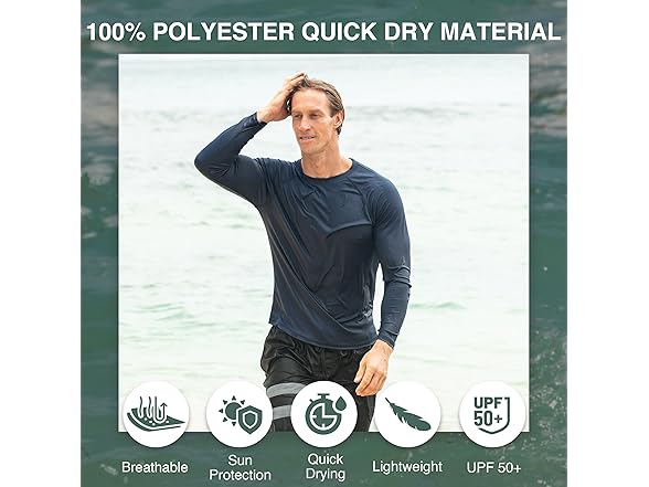 Kanu Men's Navy Rashguard (M)