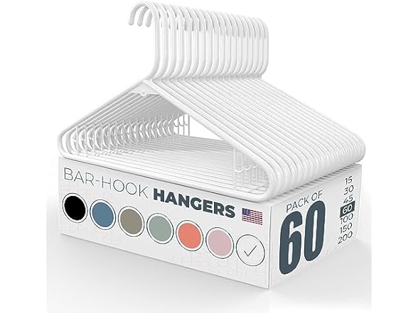 Neaties Plastic Hangers 50 Pack (60 Count)