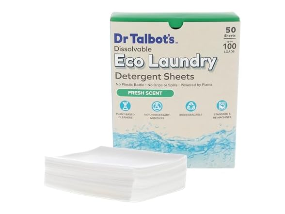 Dr Talbots Eco Laundry Sheets Fresh 50 Count