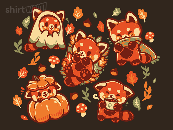 Red Panda Autumn Time