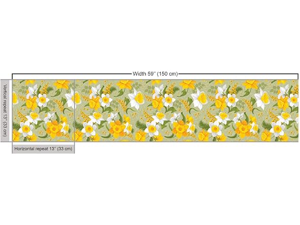 Lunarable Daffodil Fabric by The Yard