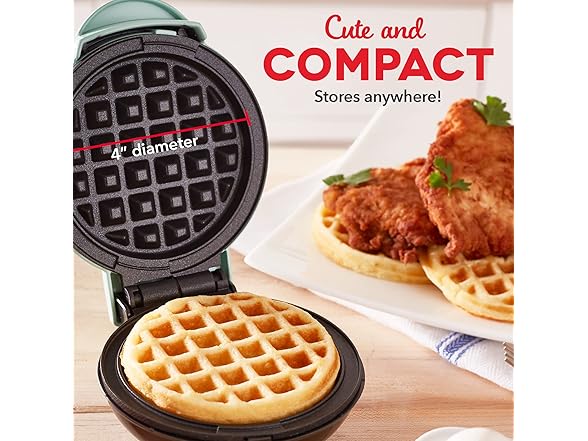 DASH Mini Waffle Maker (2 Pack)