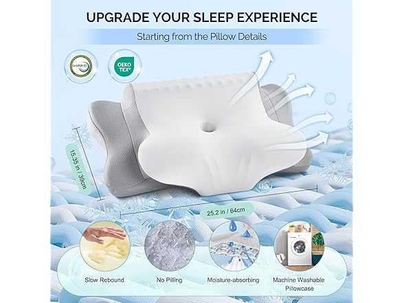 FAIORD Cervical Neck Pillow