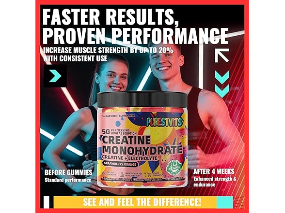 PURESTVITS Creatine Monohydrate Gummies