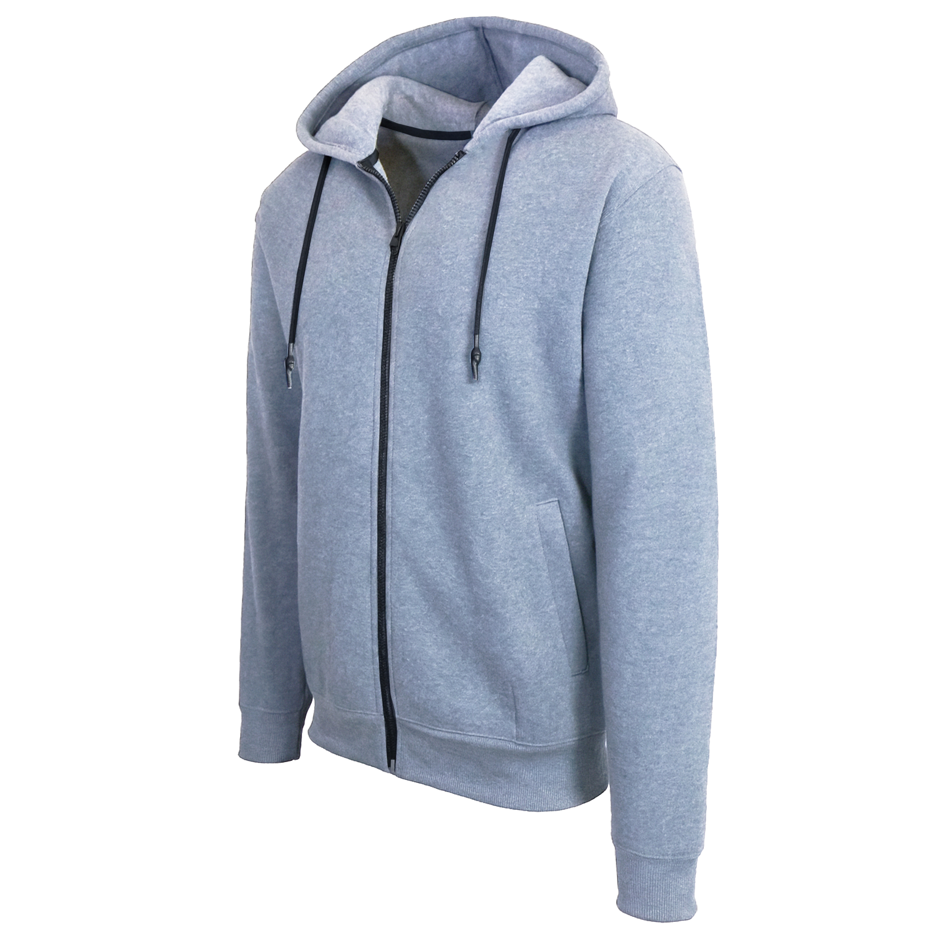 Mens Classic Fleece-Lined Zip Hoodie (M-3XL) - Gallery 31