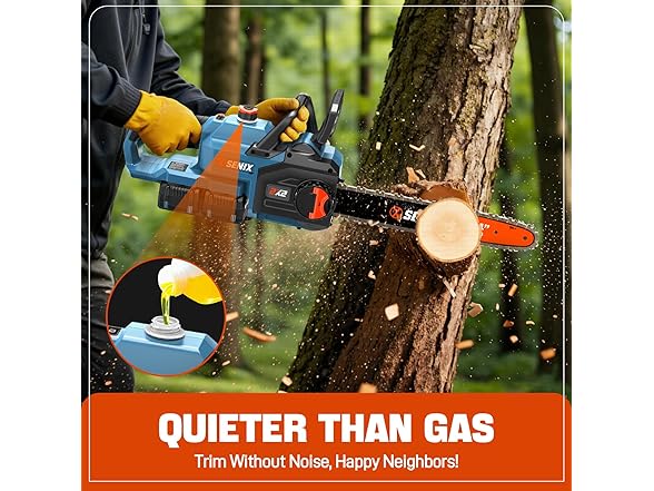 SENIX CSX2-M2 40V 14" Electric Chainsaw, Cordless (Open Box)