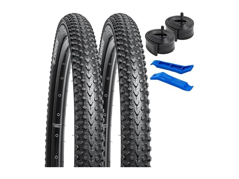 YUNSCM 24" Bike Tires & Tubes Set, 2-Pack