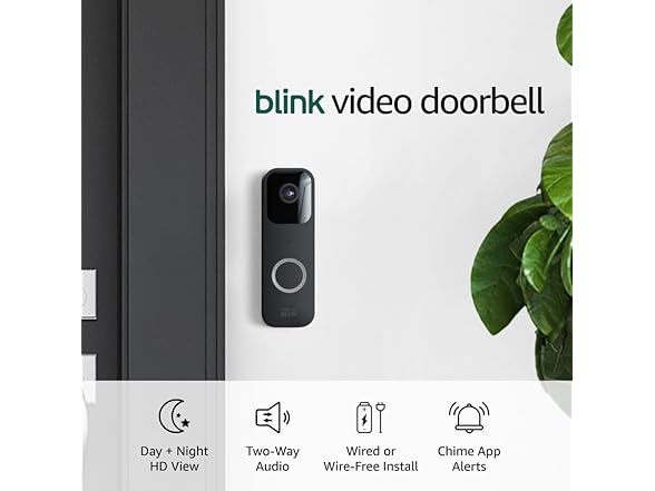 Blink BLINKDRBELL-BLK Blink Video Doorbell