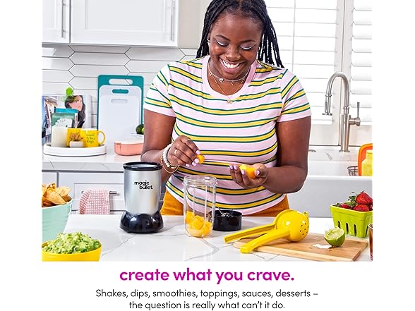 Magic Bullet Blender, Small, Silver, 11 Piece Set