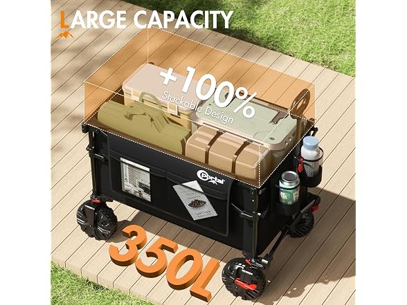 PORTAL B0DM1XSJJW WAGON WITHRemovable Canopy, Black
