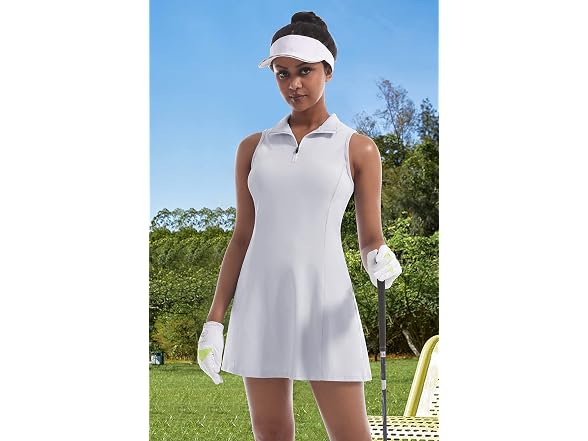 Cugoao Women (L) Tennis Dress Golf Pockets Shorts