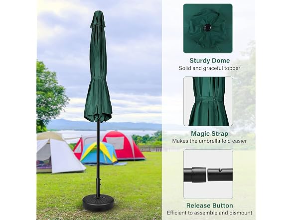 Simple Deluxe 9' Patio Umbrella Outdoor 2PK