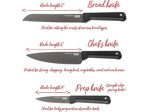 Kuhn Rikon ICED Knife 3 Piece Set