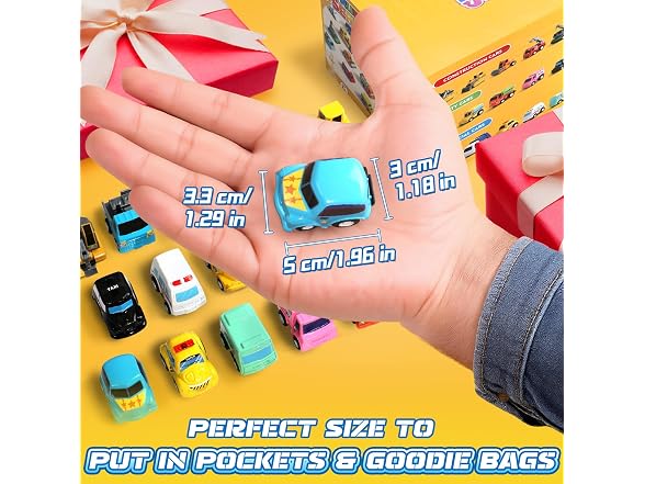 Fajiabao 18 PCS Toy Cars for Toddlers