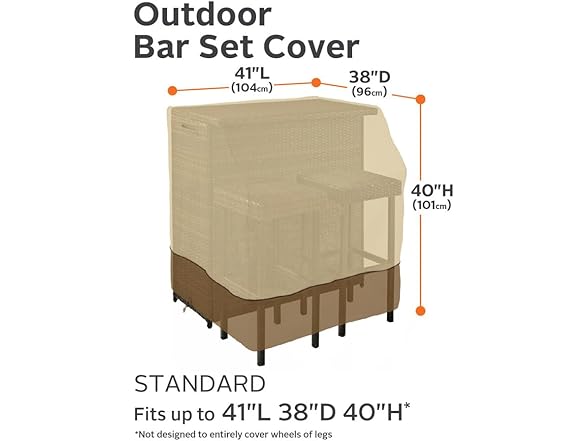 Classic Accessories Veranda Outdoor Bar Set Cover