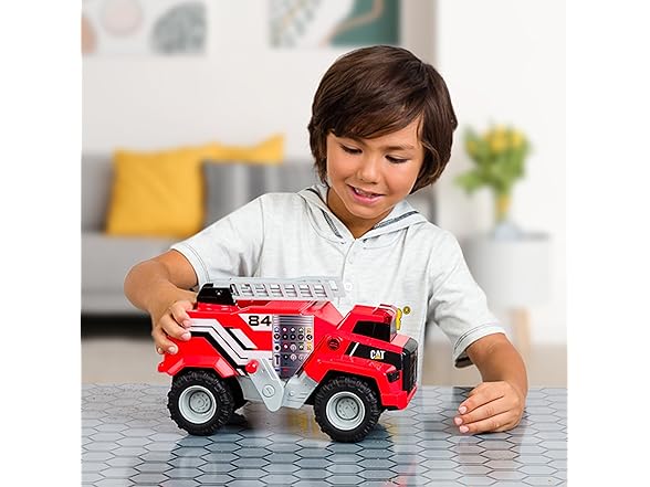 CAT Construction Toys, 11.5" Power Haulers Fire Truck