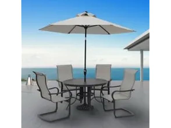 Four Seasons Courtyard Palermo Aluminum Slat Top Dining Table