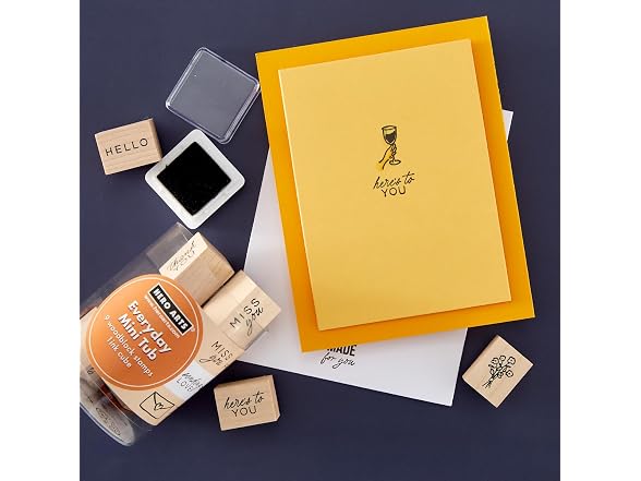 LP514 Hero Arts Everyday Mini Tub Woodblock Stamps
