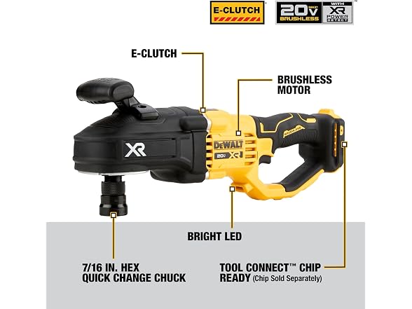 Dewalt DCD443B 20V MAX XR Brushless Stud & Joist Drill