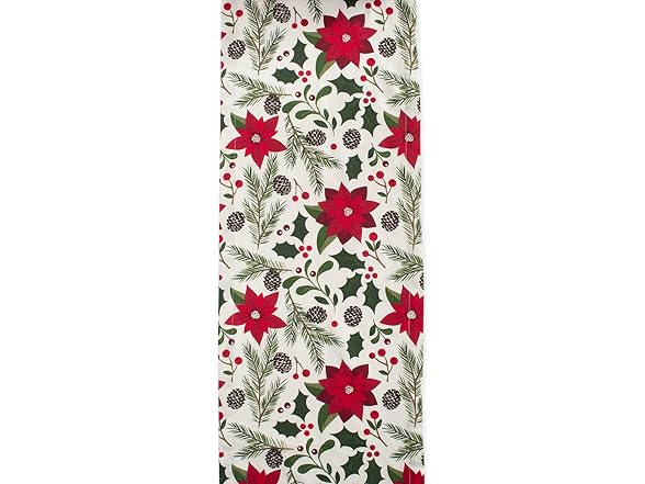 DII Poinsettia Table Runner 14x72