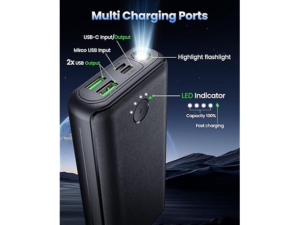 RONEGN Power Bank | 40000mAh | 22.5W