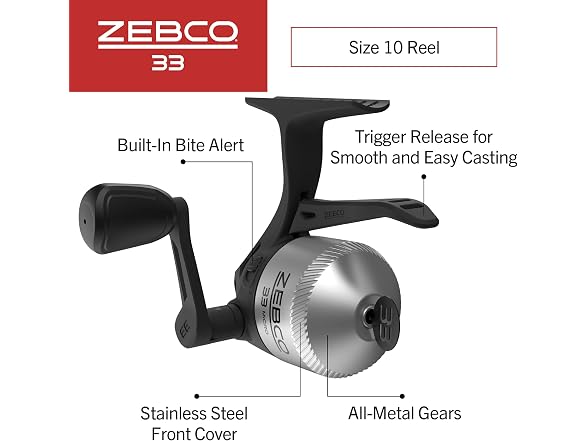 Zebco 33 Micro Trigger Spincast Fishing Reel