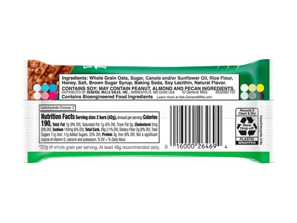 Nature Valley Granola Bar, Oats and Honey, 1.5 oz