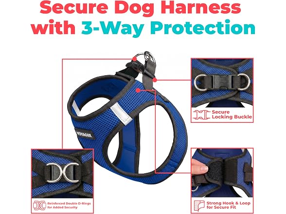 Voyager Step-in Air Dog Vest Harness Royal