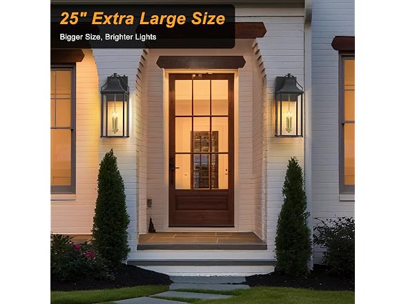 Lawyettle 25in Dusk-to-Dawn Wall Sconce