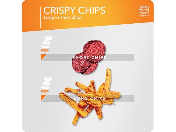 Borner by Reston Lloyd 2pc Crispymaker, Microwave Chip Maker, Orange