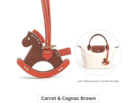 Genuine Leather Horse Bag Charms