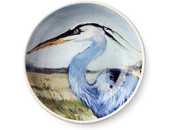 Coastal Birds 9-Inch SOUP/CEREAL BOWLS SETof 4